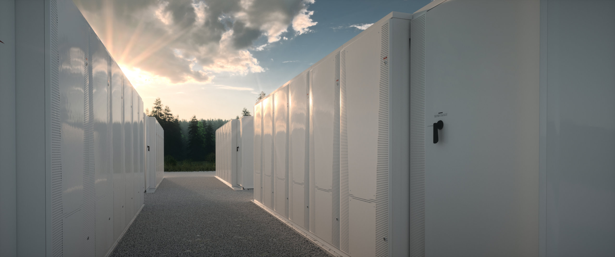 Instalação de baterias para armazenamento de energia