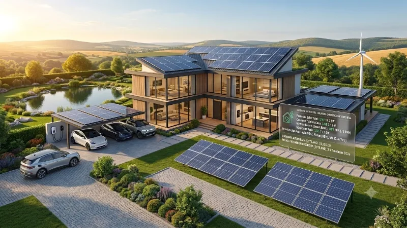 Soluções solares numa habitação